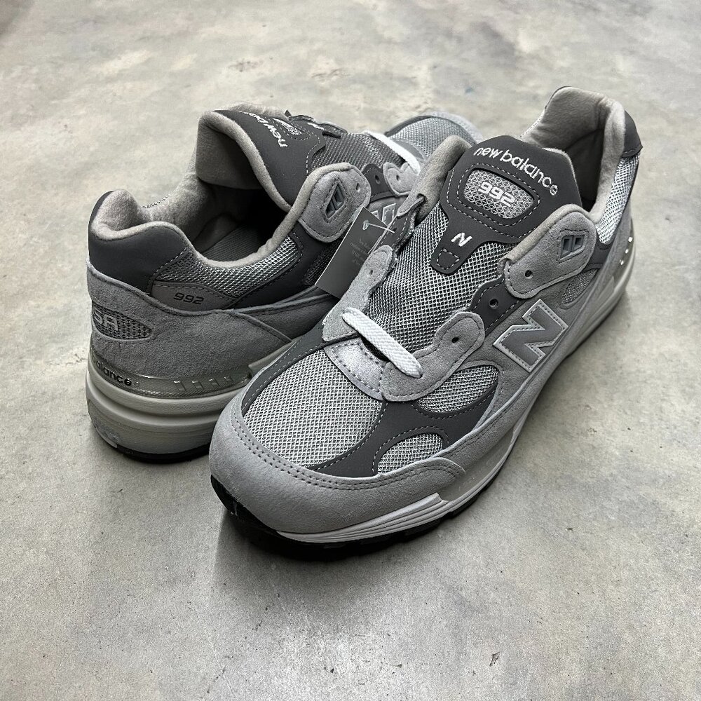 New Balance 992 MiUSA Grey Silver Metallic Men's U992GY - New